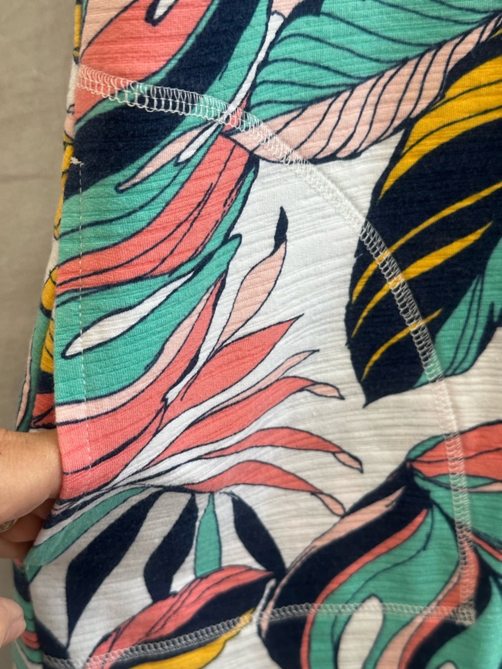 Talbots Multicolor Tropical Print Shift Dress - Picture 4 of 9